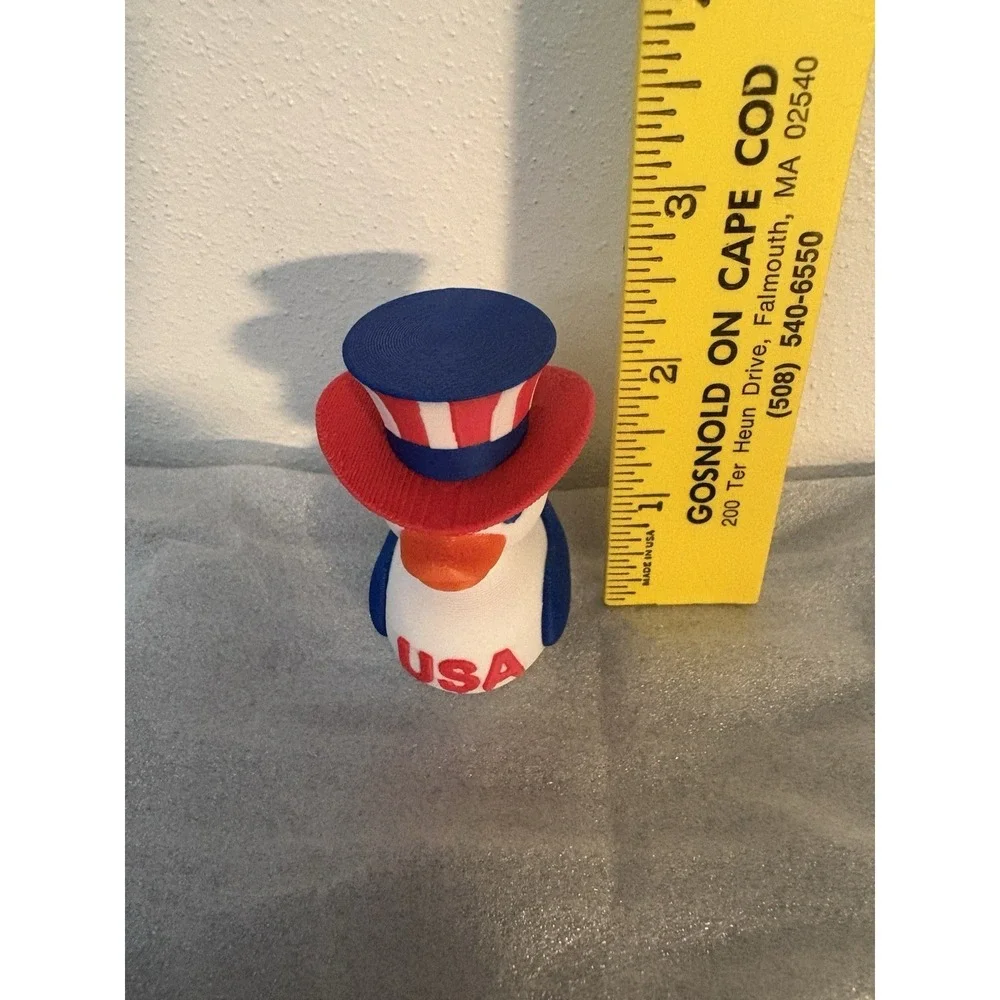 USA patriotic 4th of July duck plastic 2.25